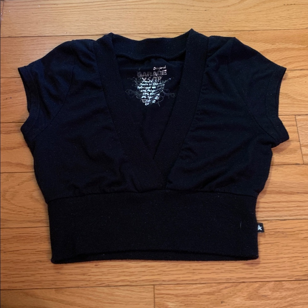 Black crop top